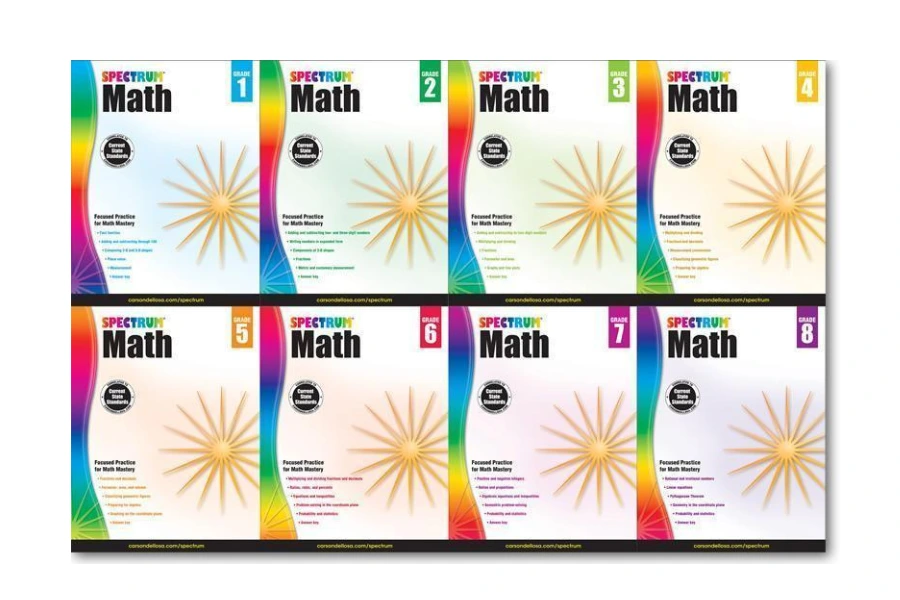 Spectrum Math数学全套电子书(1-8年级)