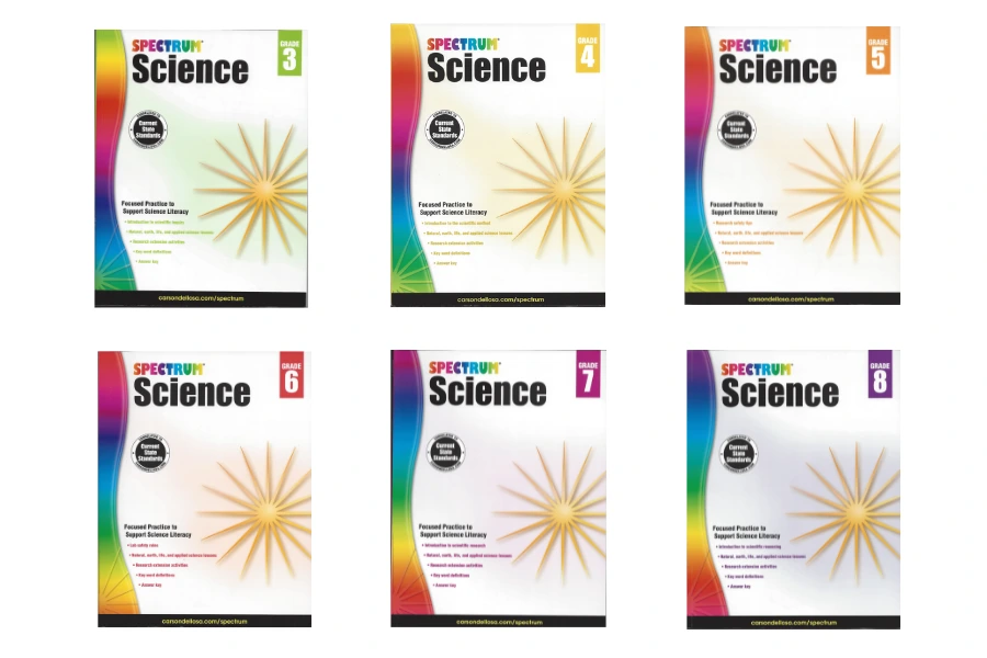 Spectrum Science科学全套电子书(3-8年级)