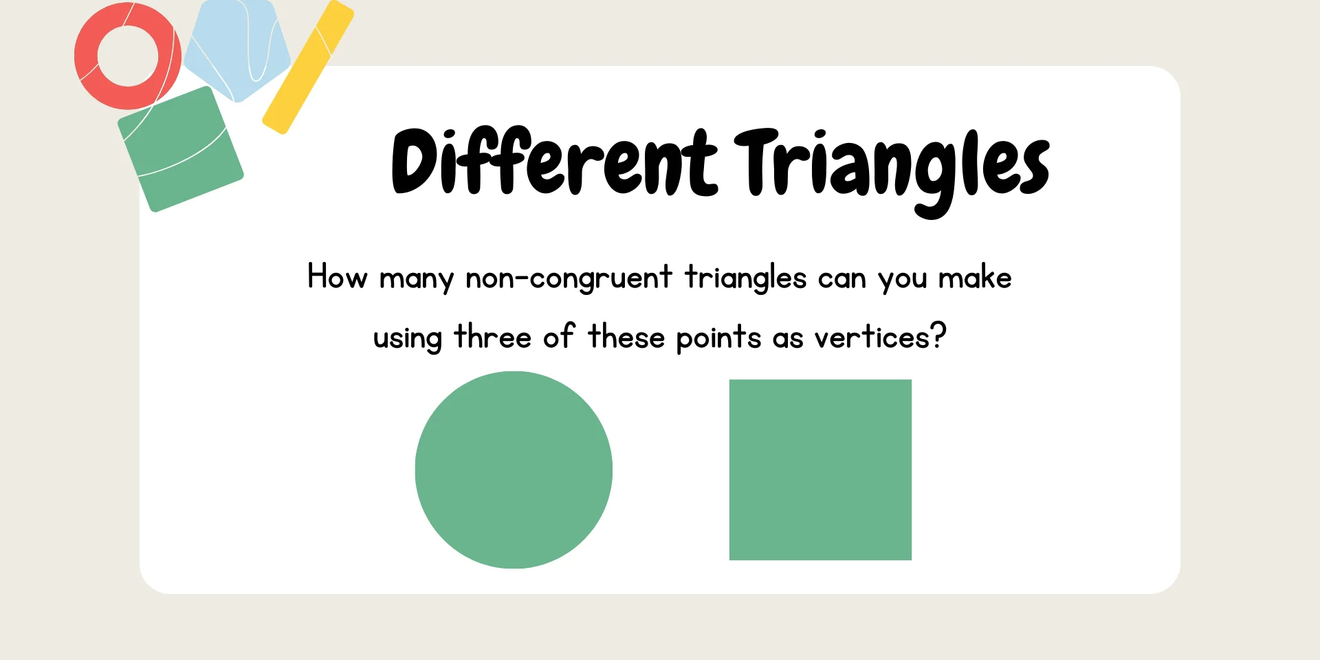 Different Triangles 不同的三角形