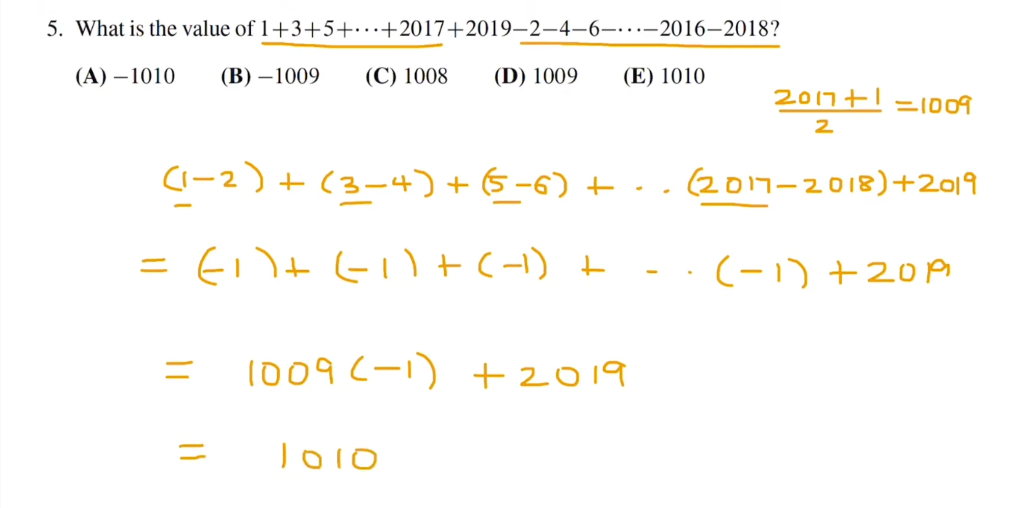 2018 AMC8 25道题目讲解 explanation